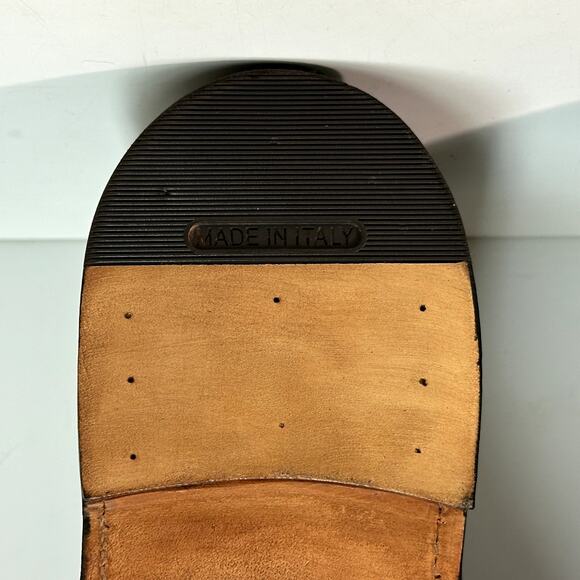 FULLY RESOLED Alden 990 Plain Toe Blucher Shell Cordovan Brown Color 8 USA 11.5 - Picture 12 of 13